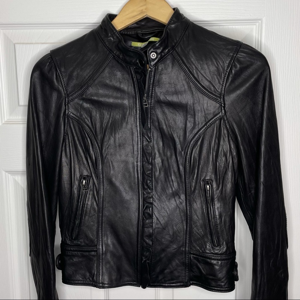 Gianni Bini Black Leather Jacket